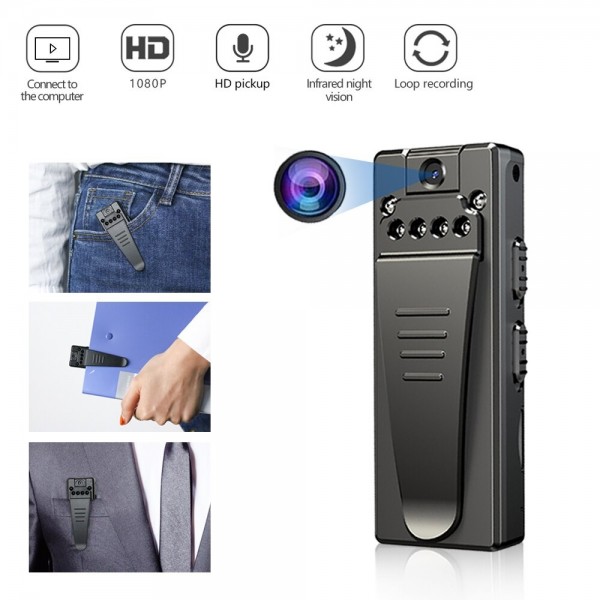 Mini Caméra Espion Enregistreur HD 1080P Mini Cachée Portable Body