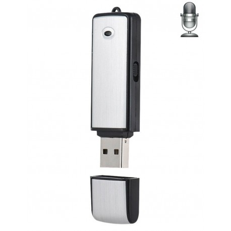 Clé USB micro enregistreur espion 8 Go - 18 heures d'autonomie