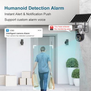 LS VISION Caméra Solaire 4G WiFi Extérieure Double - 10MP  au Maroc