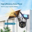 LS VISION Caméra Solaire 4G WiFi Extérieure Double - 10MP  au Maroc