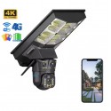 Camera 4G Solaire 12 MP avec Zoom Optique X10 + Projecteur LED 600W