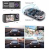 Camera de voiture Dashcam FULL HD 1080P 3 Lens au Maroc