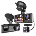 Camera de voiture Dashcam FULL HD 1080P 3 Lens au Maroc