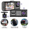 Camera de voiture Dashcam FULL HD 1080P 3 Lens au Maroc