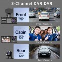 Camera de voiture Dashcam FULL HD 1080P 3 Lens au Maroc