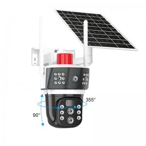Camera 4G Solaire 12MP - 3 Lens - Zoom Optique X10 Ultra Claire au Maroc